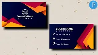 Business Card Design and Make On Pixellab.