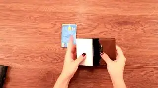 Nova carteira inteligente para homens e mulheres, carteira pequena casual de liga de alumínio