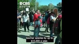 Texas teachers rally for $15,000 a year pay raise 