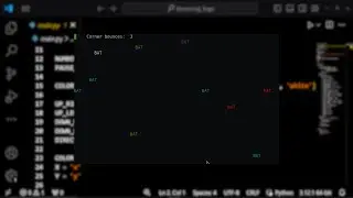 ASMR Programming - Bouncing BAT Logo - No Talking