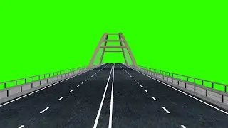 Bridge Roadway Green Screene free stocks footage 4K and HD video clip