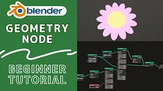Blender Beginner Tutorial: Creating a Simple Flower Model in Geometry Nodes