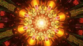 seamless psychedelic 3 d animation of abstract man