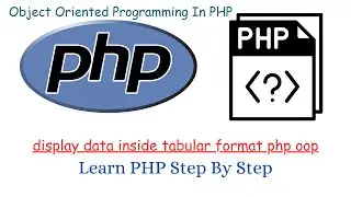 fetch data from database using php mysqli with oop | display data inside tabular format php oop