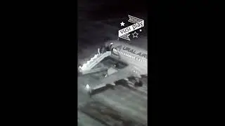 The time of the fall-six people fell off the plane at the airport in Barnaul Russia