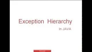 Exception Hierarchy
