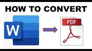 How to Convert MS Word file to PDF document