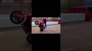 The guy on the motorcycle rides really cool, but in the end...
