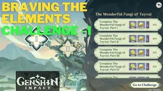 The Wonderful Fungi of Teyvat - Braving the Elements Day 1 - Graven Innocence Event | Genshin Impact