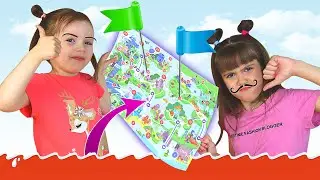 АГАТА и САША ИГРАЮТ В НАСТОЛЬНУЮ ИГРУ И ВЫПОЛНЯЮТ ЗАДАНИЯ / ХОДИЛКА ЧЕЛЛЕНДЖ