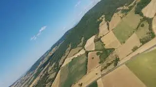 Parrot Disco.Auvergne vue d'en haut