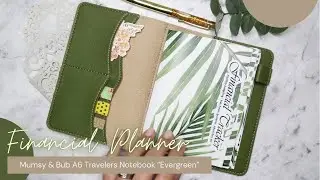 A6 Travelers Notebook Evergreen | Simple Finance Planner Set up | Mumsy & Bub