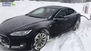 Spb- Pyhta  Teslasupercharher На одном заряде Tesla Model S P85+