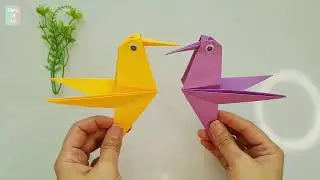 How To Make Paper Hummingbird | DIY Paper Craft | Hummingbird | Origami | Diary Of Art