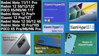 Xiaomi HyperOS India &Global/MIUI 14.0.7.0 Last Update/Redmi Note 10S/10 Pro/Max/11/11 Pro/Android14