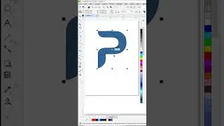 Logo design with P Letter in CorelDraw😊👌