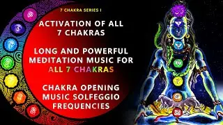 {TRY LISTENING FOR 1 HOUR} ALL 7 Chakra Opening Music ☸ Activate All 7 chakra☸ Solfeggio Frequencies