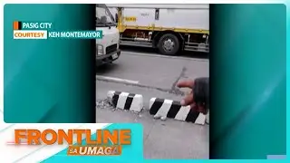 Concrete roadside blocks sa bike lane ng C5 road, takaw-aksidente umano ayon sa mga motorista