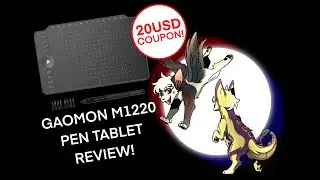 GAOMON M1220 PEN TABLET REVIEW!(SPEEDPAINT)