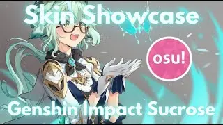 osu! - Genshin Impact Sucrose skin showcase