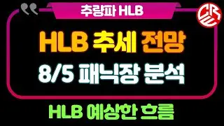 에이치엘비 HLB 추세 전망 / 패닉장 분석 / HLB 예상한 흐름