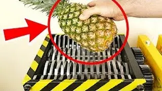ESMAGANDO FRUTAS NA MAQUINA QUE DESTROí TUDO INCRIVEL!!