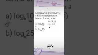 IB Math practice - logarithms
