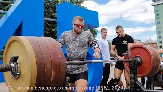 XL -  Latvian benchpress championship (1981-2020)