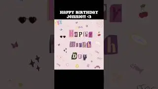 Happy Birthday Jennie!!!💗#kimjennie #jennie #happybirthday #blackpink #blink #kpop @jennierubyjane