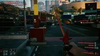 Katana Matrix Cyberpunk build in action