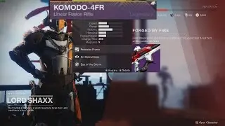 Destiny 2 Getting Komodo 4FR + Shader Showcase