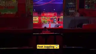Juggling aTable with Her Feet