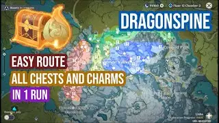 DRAGONSPINE AREA 100% COLLECTION. 3rd Phase One Run Chests & Charms Moonchase Event Genshin Impact.
