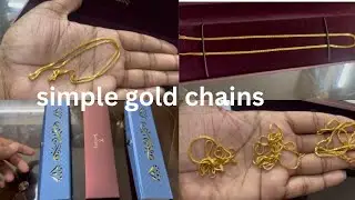 Simple And Latest Gold Chain Designs with weight & Price| Daily wear lightweight gold chain designs