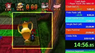 Crash Bash improved speedrun no MM any% (2:39:34)