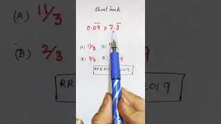 #Short Trick to Convert Recurring Decimals to Fractions #Govt. exams #rrb,Bank,SSCCGL #short#shorts