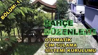 Bahçe Düzenleme   Otomatik çim sulama sistemi Kurulumu 1