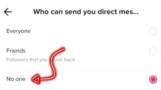 How to stop Direct message on Tiktok || Turn Off TikTok Direct message Option || Tiktok Tutorial