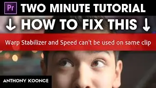 How to Use Warp Stabilizer and Speed on the Same Clip! (Premiere Pro 2020)