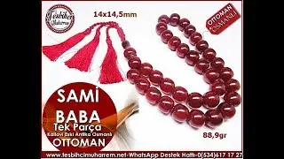 Eski Antika Osmanlı Sıkma Kehribar Tesbihler
