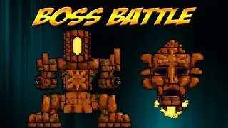 Killing the Golem in terraria