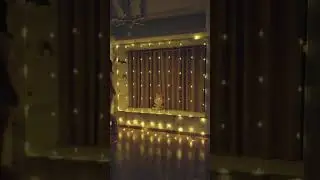 Гирлянда водопад теплый белый
