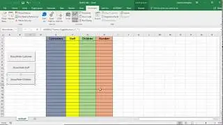 Toggle buttons in Excel - Create button to show and hide columns