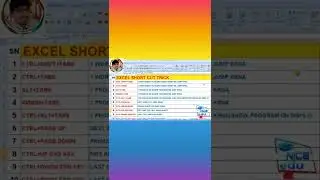 Excel Shortcut Trick || ExcelShortcutTrik