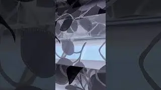 Тюль деворе з рослинним візерунком