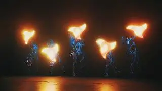 Световое неоновое шоу в Москве Fireangels - шоу RE:born 2018