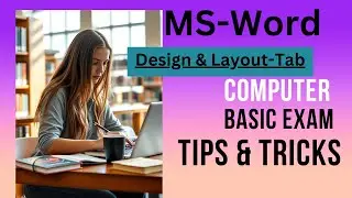 Perfecting Design & Page Layouts with the Layout Tab in MS Word |With Dinesh sir! #exam tips&Tricks