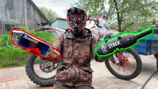 Installed Akrapovič on Enduro 172fmm / FXMOTO CB300F / Akrapovič vs Stock