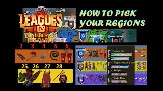#OSRS #League 4 #Guide #Part4 How to Choose 3 Regions | Gear Progression & Combat Relics Analysis