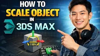How to SCALE OBJECT in Autodesk 3ds Max (Step by Step)